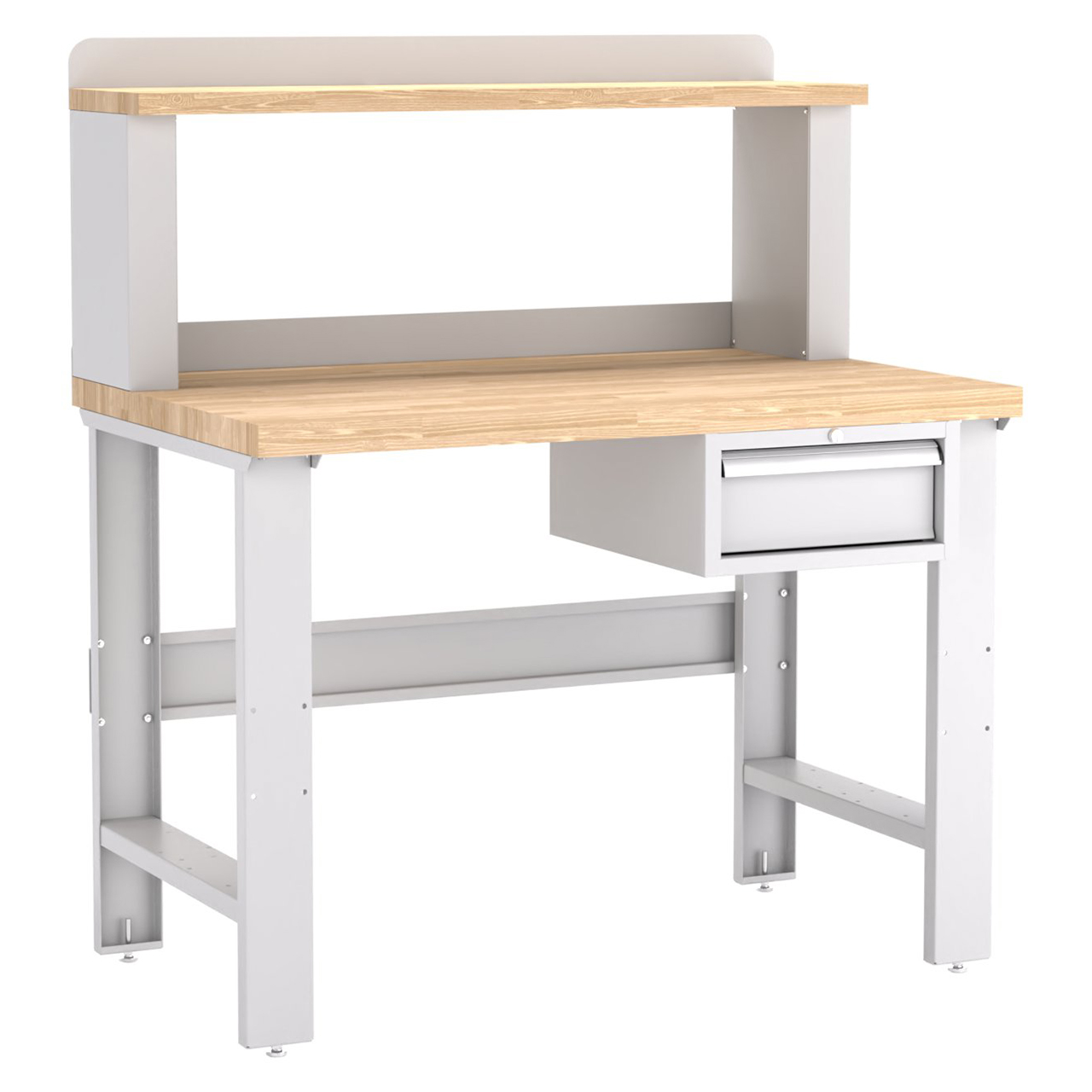 Champion Tool Storage WB101-B4830-LG | 48" Width x 35-1/4" Height x 30" Depth 1 Drawer Powder Coated Steel Work Bench - Light Gray