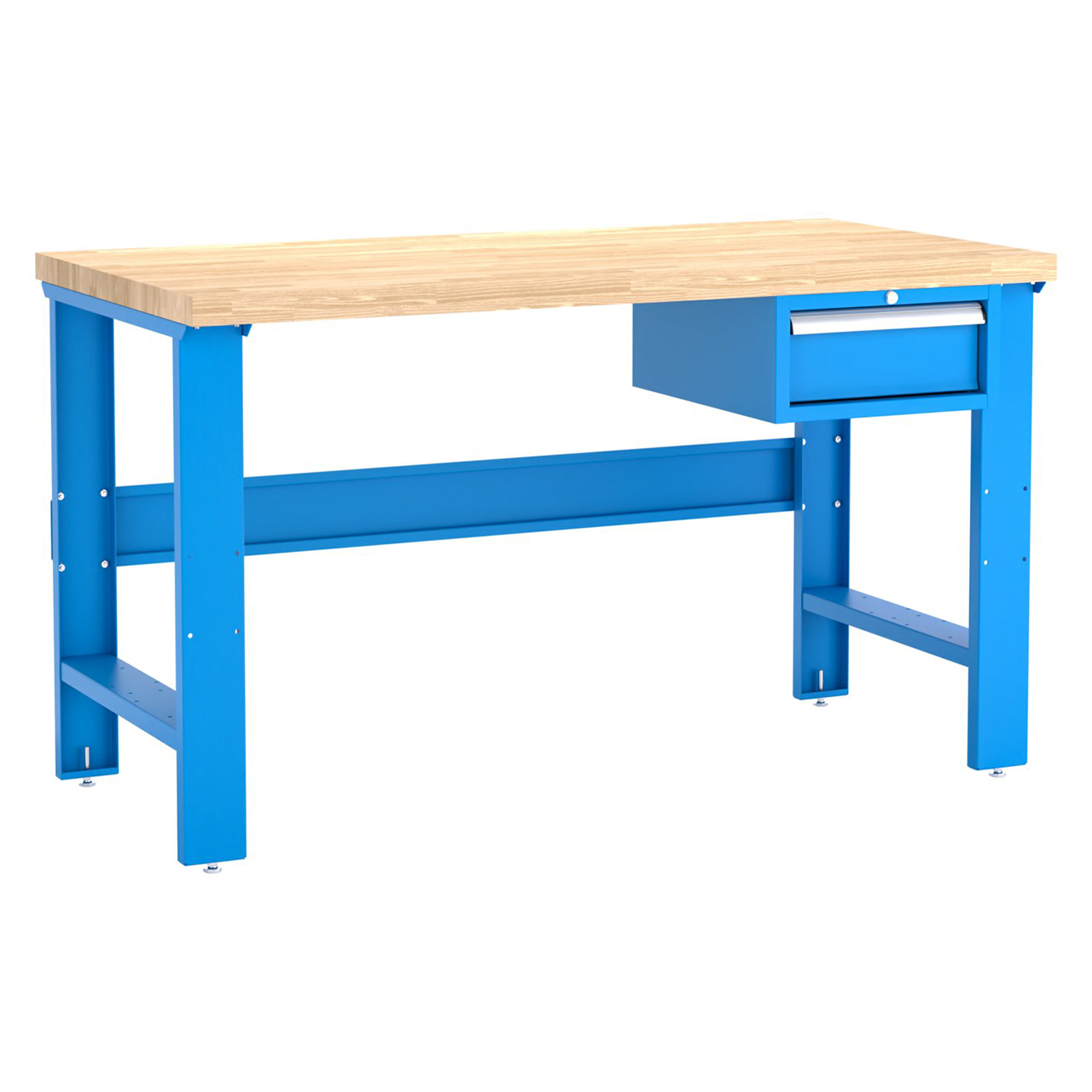 Champion Tool Storage WB100-B6030-BB | 60" Width x 35-1/4" Height x 30" Depth 1 Drawer Powder Coated Steel Work Bench - Bright Blue