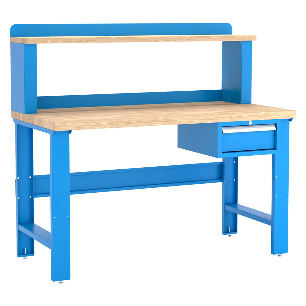 Champion Tool Storage WB101-B6030-BB | 60" Width x 35-1/4" Height x 30" Depth 1 Drawer Powder Coated Steel Work Bench - Bright Blue