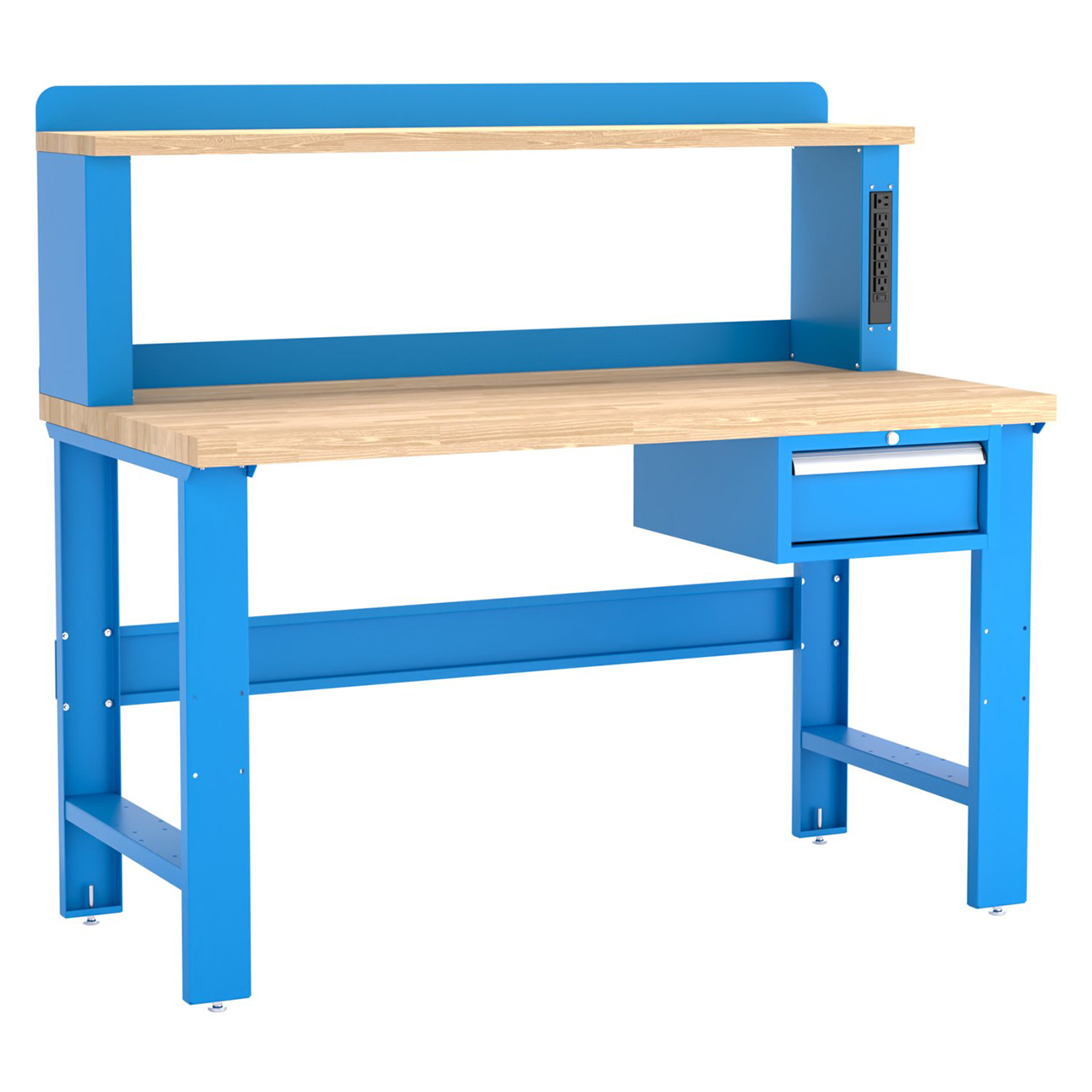 Champion Tool Storage WB102-B6030-BB | 60" Width x 35-1/4" Height x 30" Depth 1 Drawer Powder Coated Steel Work Bench - Bright Blue