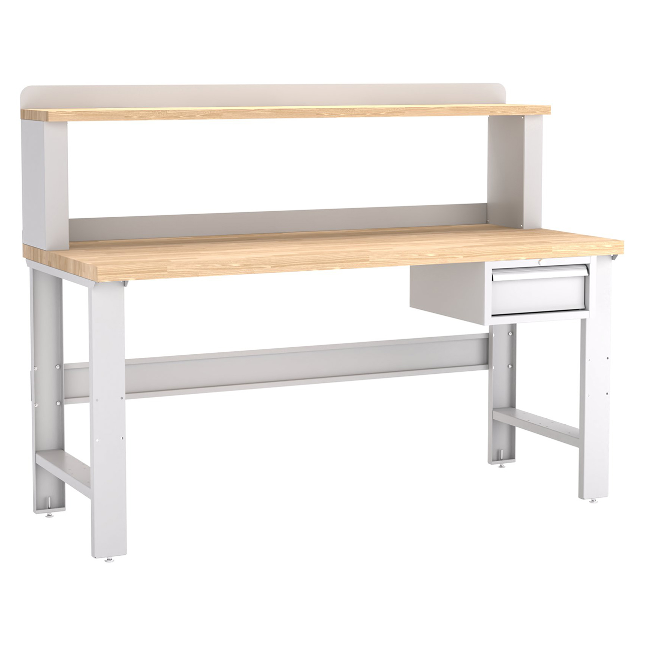 Champion Tool Storage WB101-B7230-LG | 72" Width x 35-1/4" Height x 30" Depth 1 Drawer Powder Coated Steel Work Bench - Light Gray