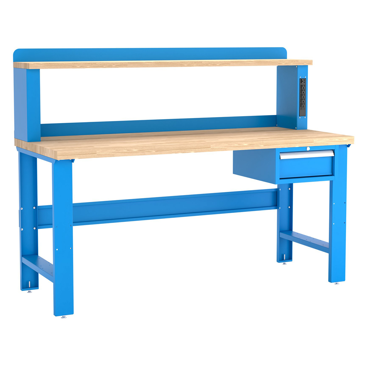 Champion Tool Storage WB102-B7230-BB | 72" Width x 35-1/4" Height x 30" Depth 1 Drawer Powder Coated Steel Work Bench - Bright Blue