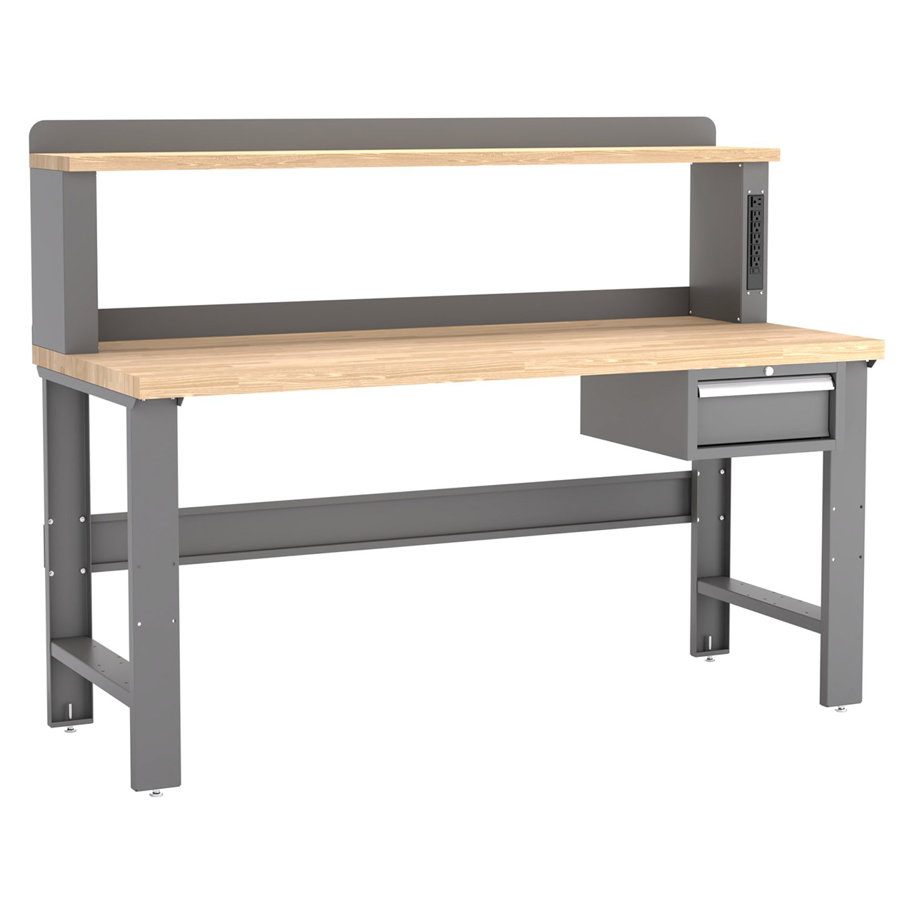 Champion Tool Storage WB102-B7230-DG | 72" Width x 35-1/4" Height x 30" Depth 1 Drawer Powder Coated Steel Work Bench - Dark Gray