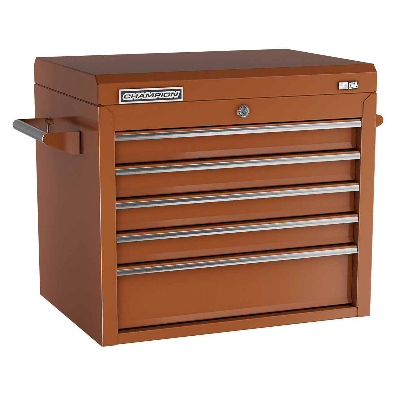 Champion Tool Storage FMP2705TC-RD | 27" Width x 23" Height x 20" Depth 5 Drawer Powder Coated Steel Top Chest Tool Storage - Gloss Red