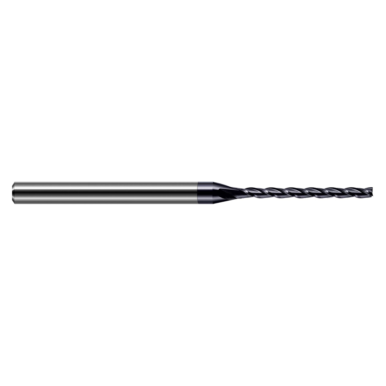 Harvey Tool 33655-C3 | 0.055" Diameter x 1/8" Shank x 0.450" LOC x 2-1/2" OAL 3 Flute C3 Coated Square End Mill