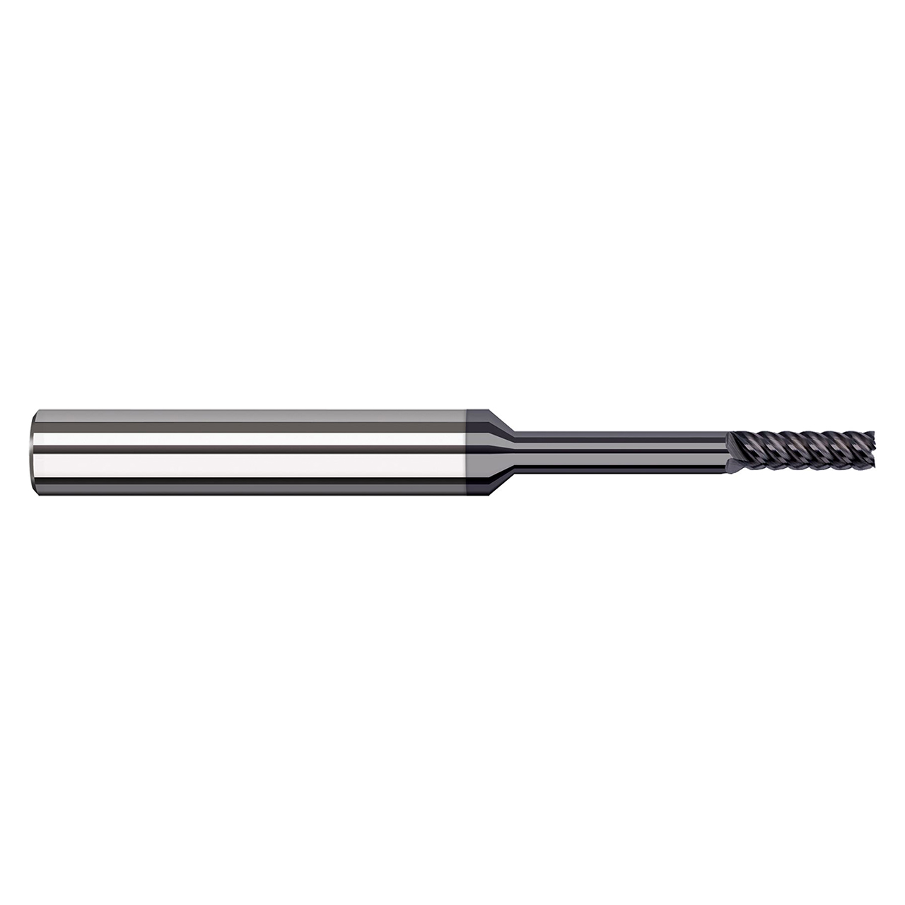 Harvey Tool 718247-C6 | 0.047" Diameter x 1/8" Shank x 0.141" LOC x 2-1/2" OAL 5 Flute C6 Coated Square End Mill