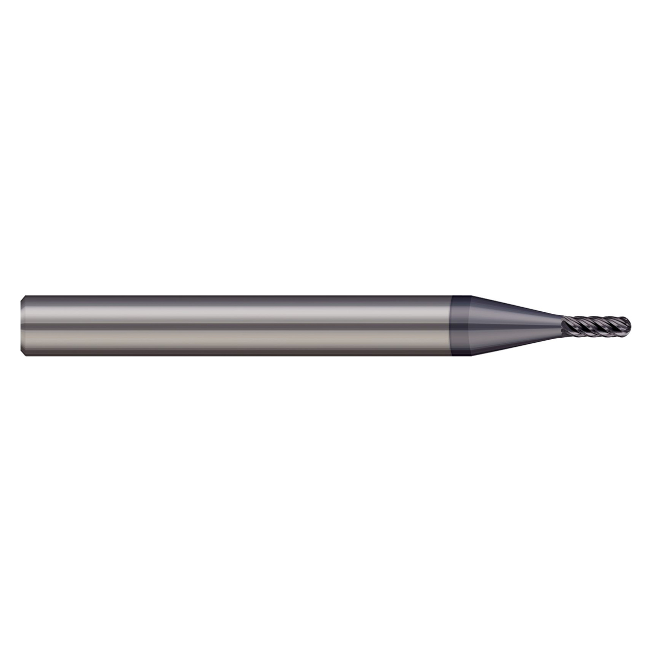 Harvey Tool 718993-C6 | 0.093" Diameter x 1/4" Shank x 0.375" LOC x 2-1/2" OAL 6 Flute C6 Coated Ball End Mill