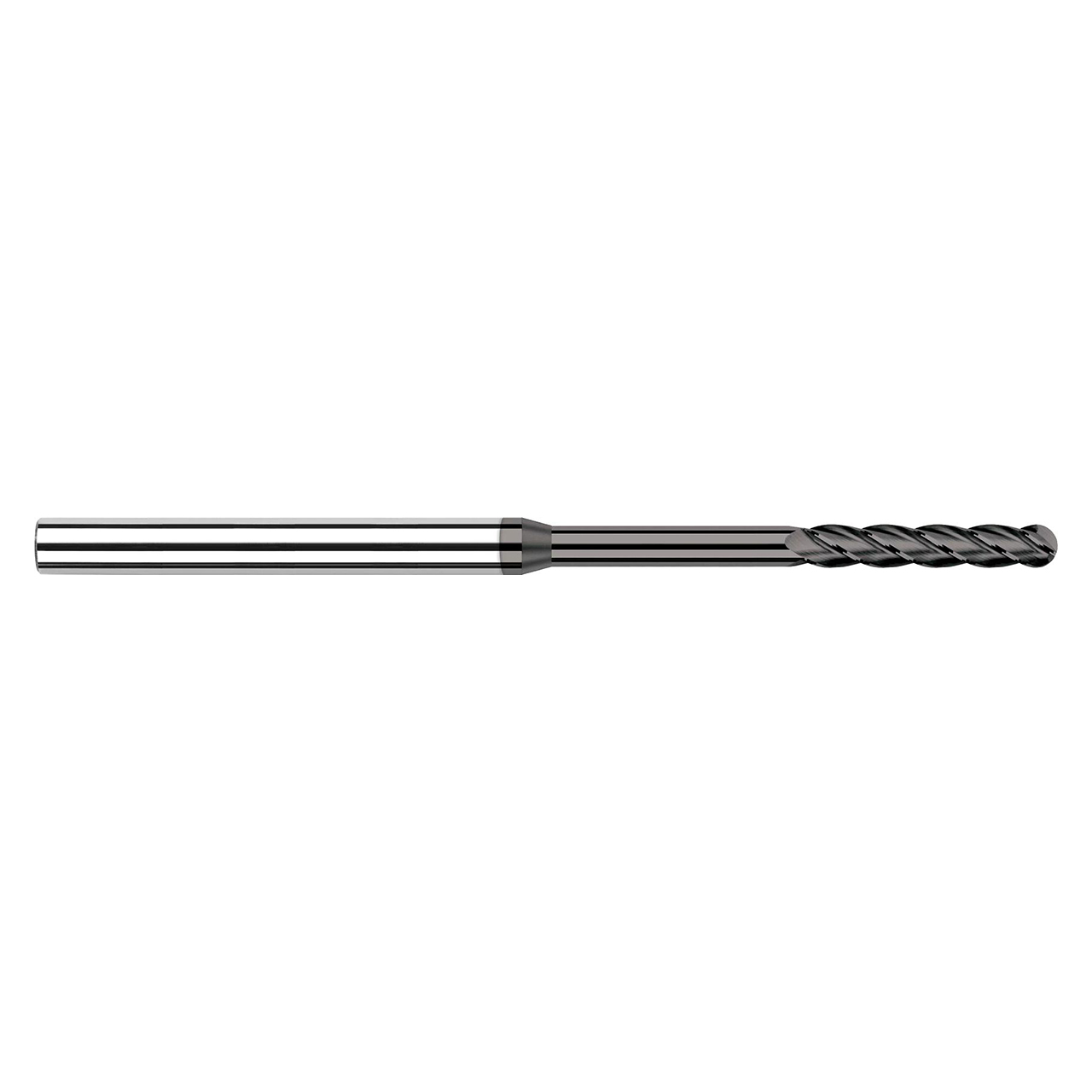 Harvey Tool 717862 | 0.062" Diameter x 1/8" Shank x 0.312" LOC x 2-1/2" OAL 4 Flute C5 Coated Ball End Mill
