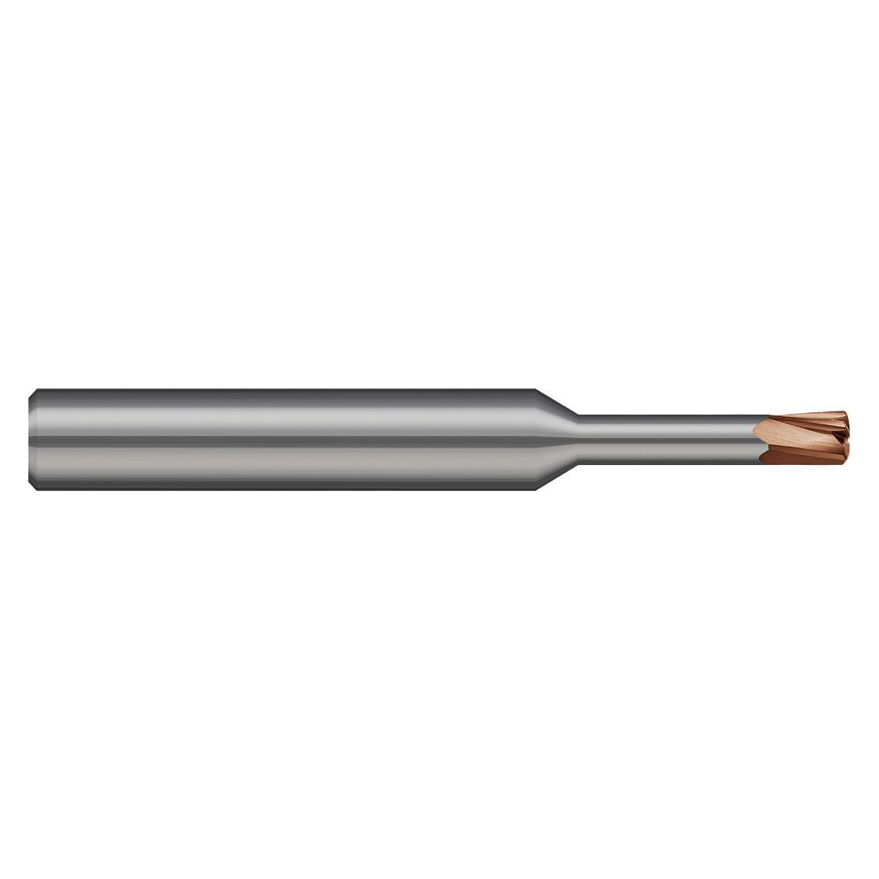 Harvey Tool 710016-C10 | 1/4" Diameter x 1/4" Shank x 1/4" LOC x 2-1/2" OAL 5 Flute C10 Coated High-Feed End Mill