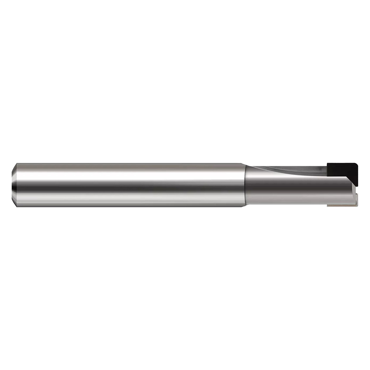 Harvey Tool 708616 | 0.250" Diameter x 1/4" Shank x 0.030" Corner Radius x 0.125" LOC x 2-1/2" OAL 2 Flute PCD Coated Corner Radius End Mill