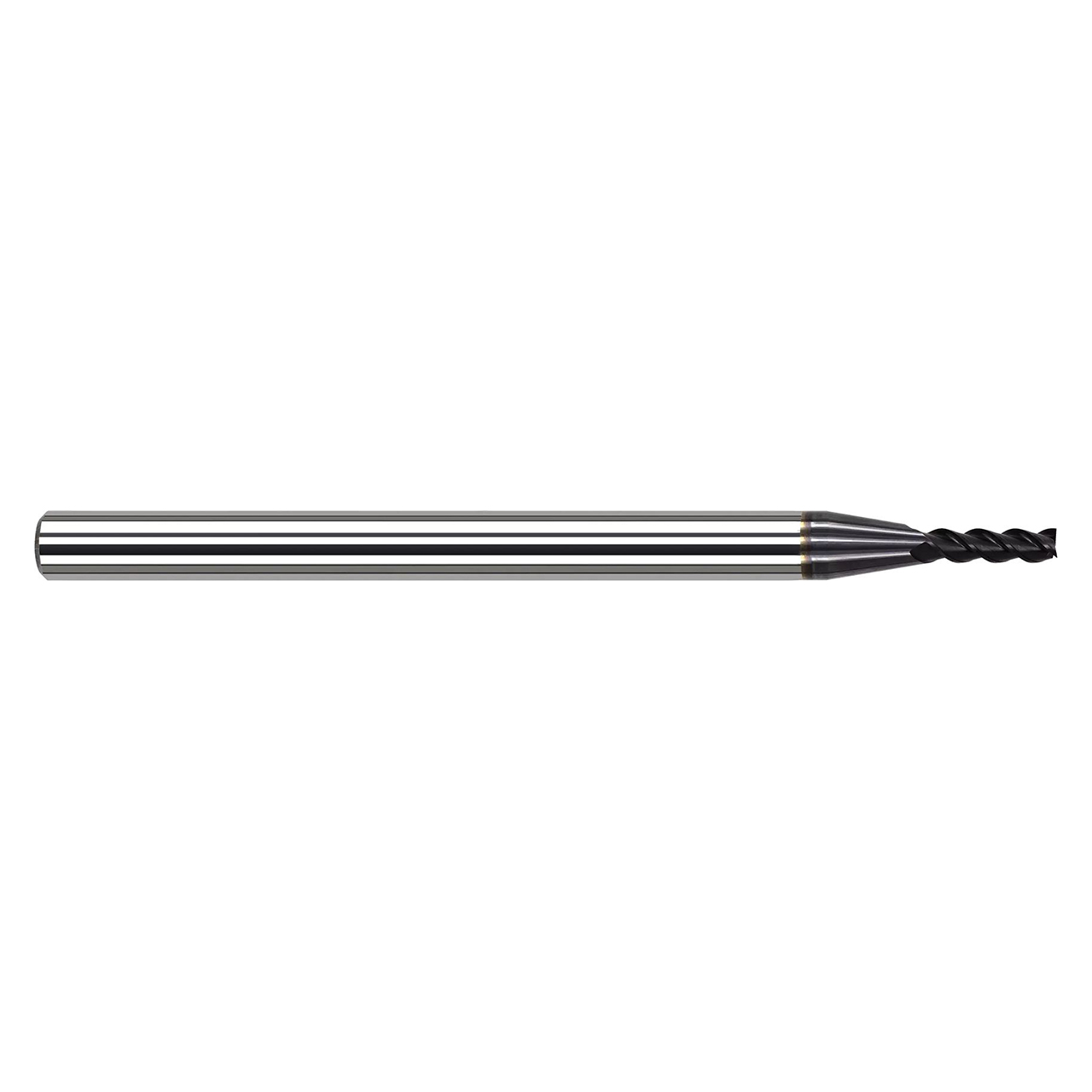 Harvey Tool 714293-C3 | 0.093" Diameter x 1/8" Shank x 0.750" LOC x 2-1/2" OAL 3 Flute C3 Coated Square End Mill