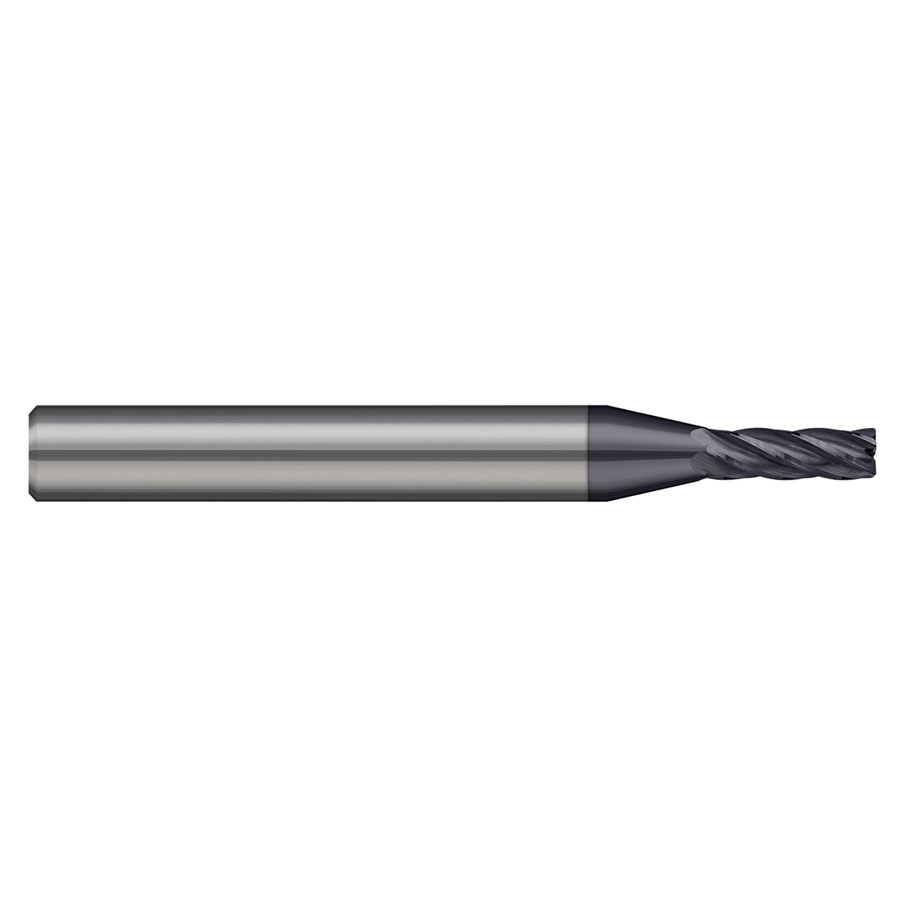 Harvey Tool 720162-C3 | 0.062" Diameter x 1/8" Shank x 0.005" Corner Radius x 0.186" LOC x 1-1/2" OAL 5 Flute C3 Coated Corner Radius End Mill