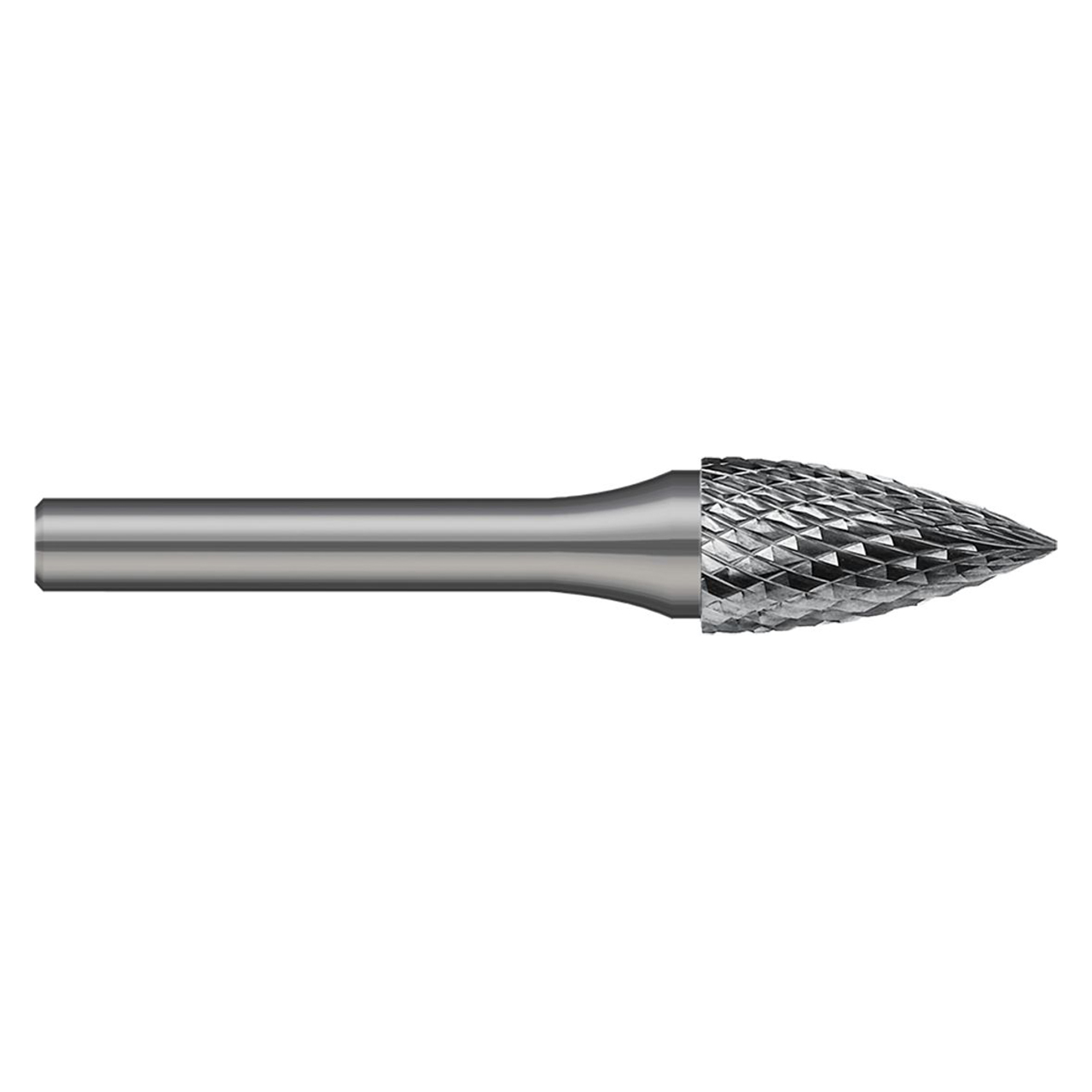 Harvey Tool 707308 | SG-44 Size x 1/8" Diameter x 1/8" Shank x 1/2" LOC x 1-1/2" OAL Uncoated Double Cut Burr