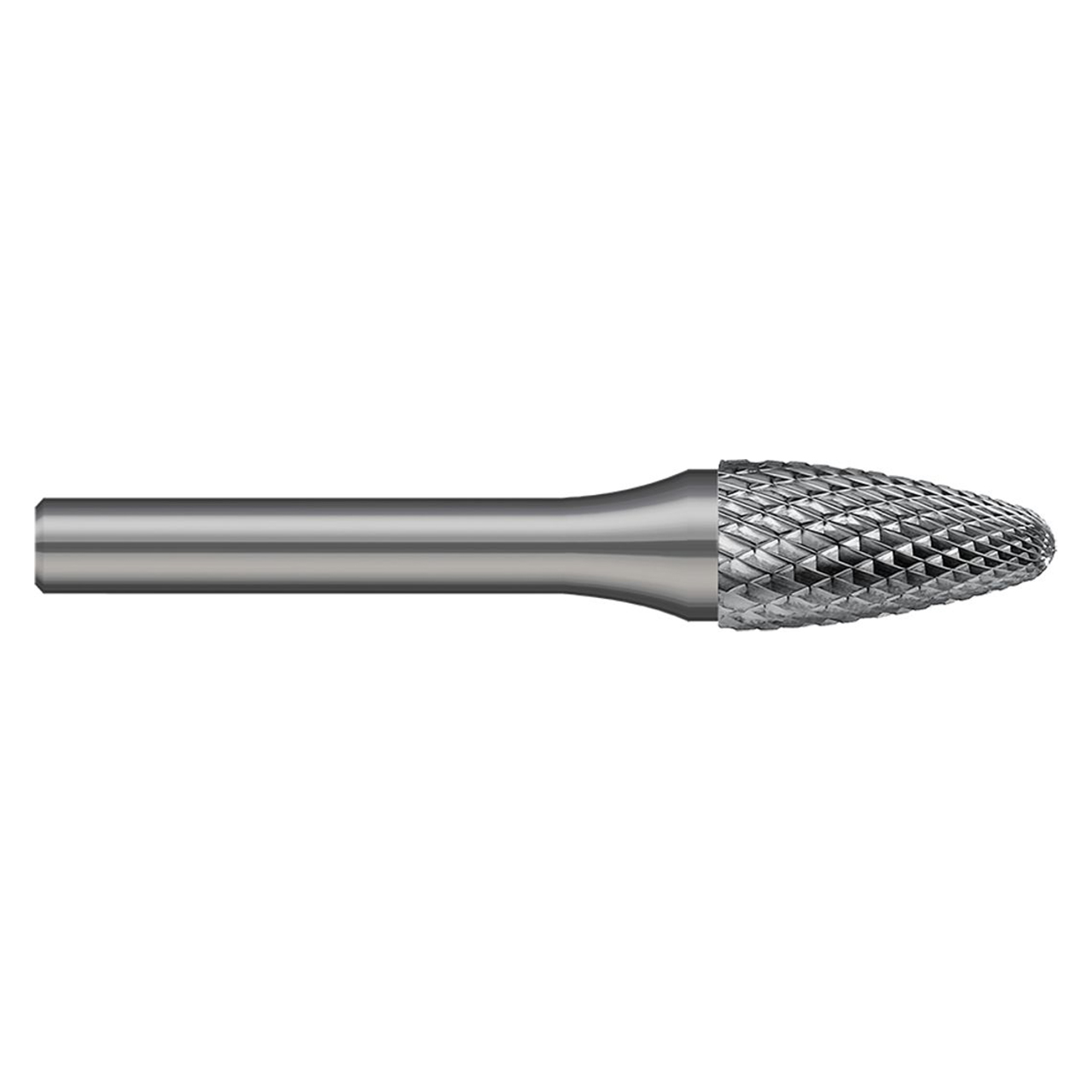 Harvey Tool 707816 | SF-51 Size x 1/4" Diameter x 1/8" Shank x 1/2" LOC x 2" OAL Uncoated Double Cut Burr