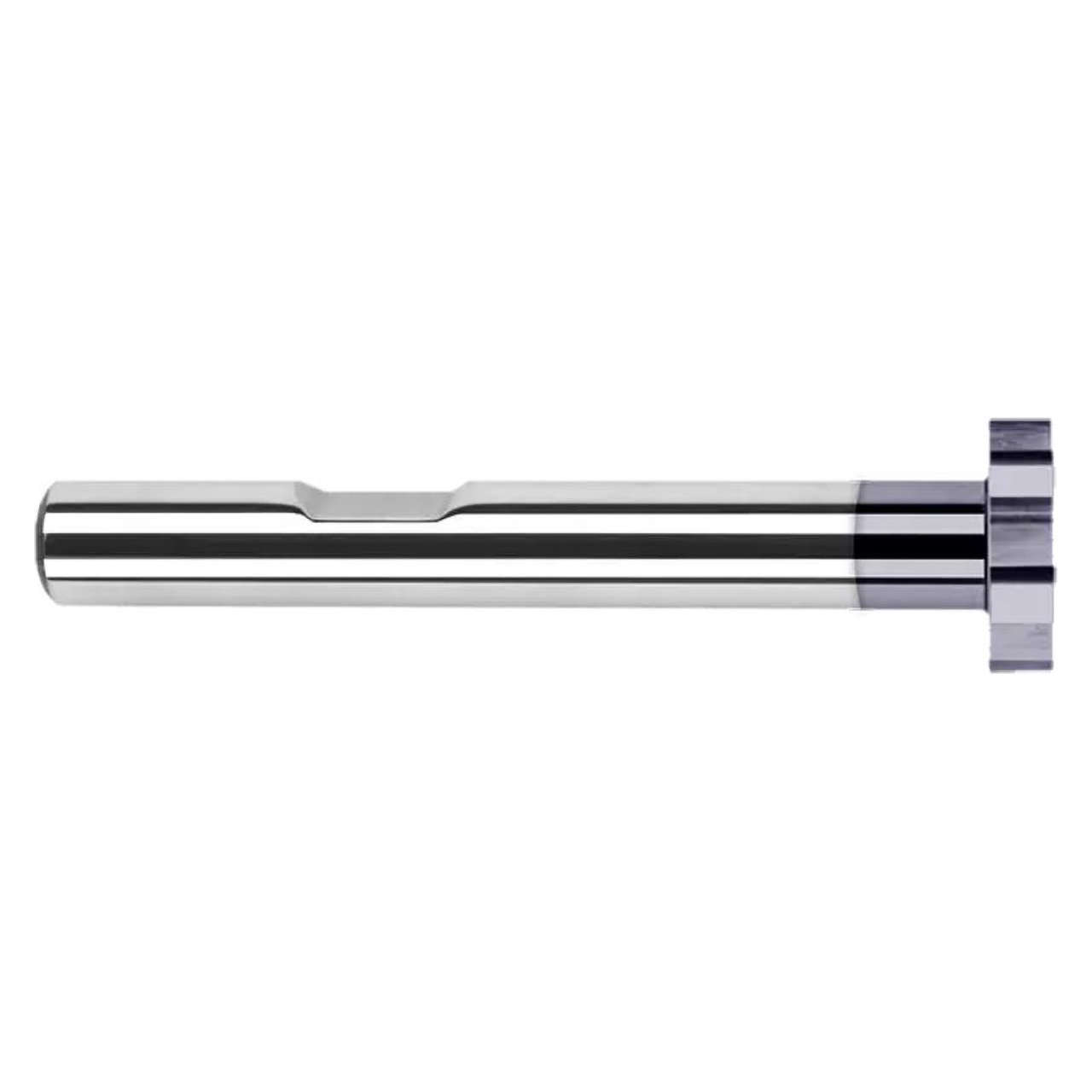 Harvey Tool 713299 | 1-3/8" Diameter x 1/2" Shank x 0.250" Width x 3-1/4" OAL 14 Flute Uncoated Keyseat Cutter