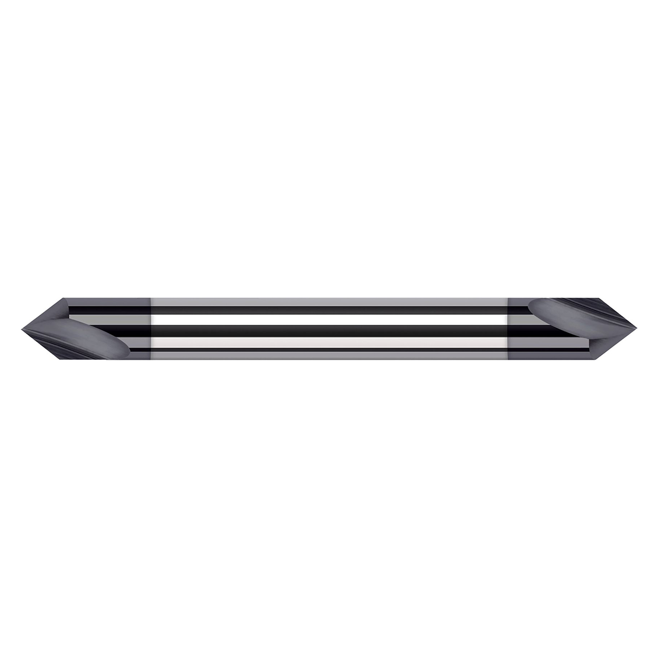 Harvey Tool 713408-C3 | 1/8" Shank x 0.100" LOC x 1-1/2" OAL 60 Degree Included Angle 2 Flute C3 Coated Double-Ended Marking Cutter