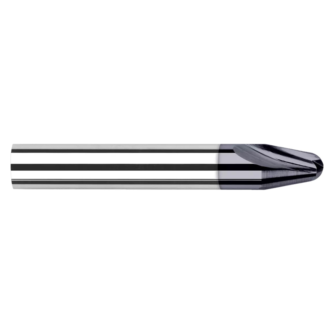 Harvey Tool 75112 | 1/2" Shank x 0.187" Radius x 0.398" LOC x 3" OAL 30 Degree Included Angle 2 Flute Uncoated Runner Cutter