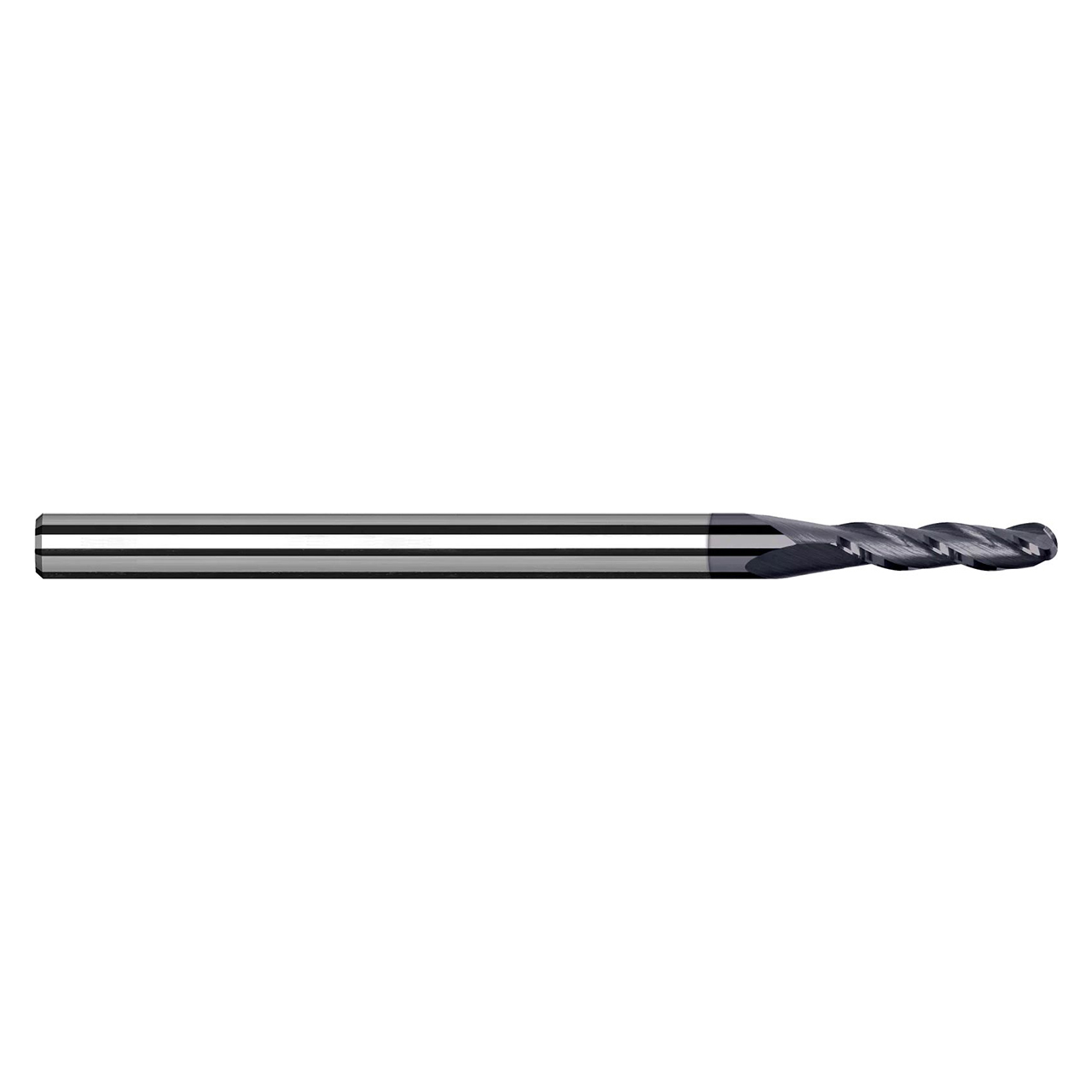 Harvey Tool 814578-C6 | 0.078" Diameter x 1/8" Shank x 0.118" LOC x 1-1/2" OAL 4 Flute C6 Coated Ball End Mill