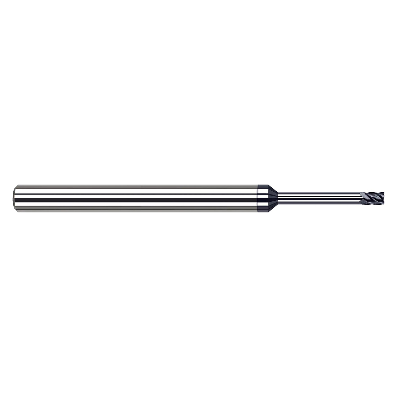 Harvey Tool 825402-C6 | 0.109" Diameter x 1/4" Shank x 0.164" LOC x 2-1/2" OAL 5 Flute C6 Coated Square End Mill
