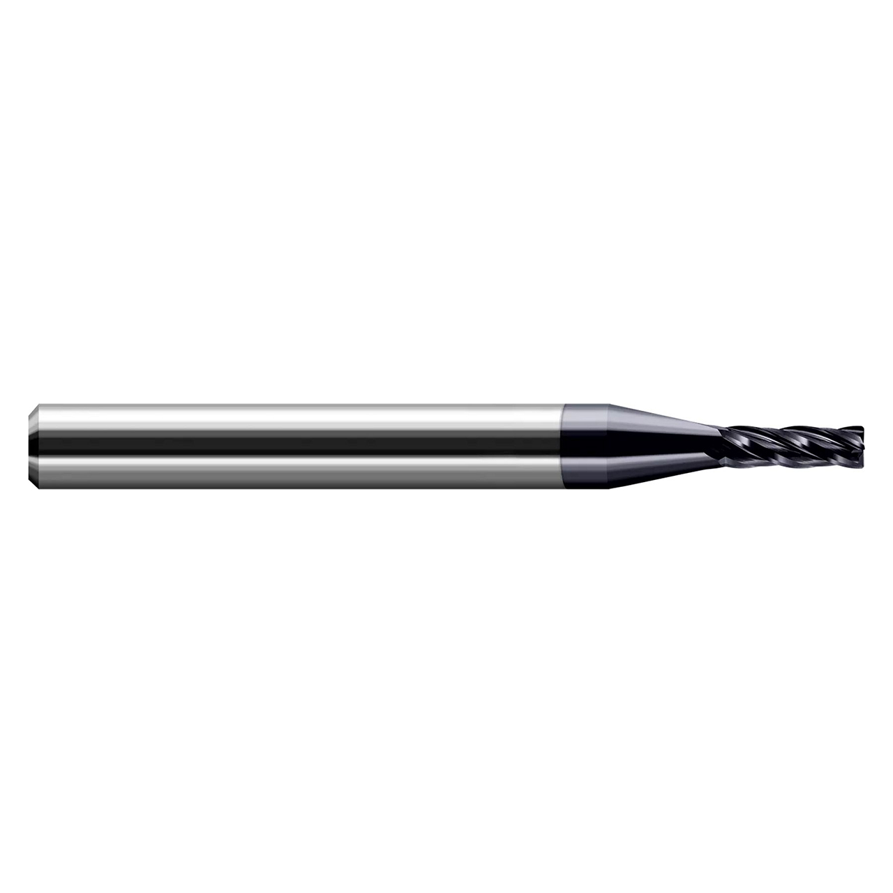 Harvey Tool 915225 | 0.375" Diameter x 3/8" Shank x 0.025" Corner Radius x 0.570" LOC x 2-1/2" OAL 4 Flute Uncoated Corner Radius End Mill