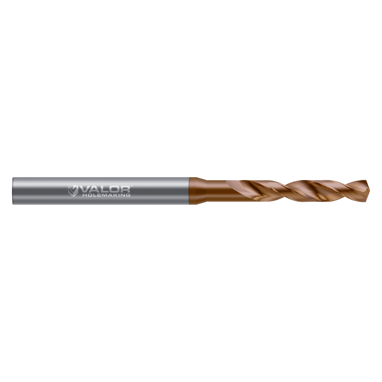 Valor V775825-X | 0.206" Diameter x 6.00mm Shank x 0.794" Flute Length x 63.00mm OAL 2 Flute Val-Max X Coated High Performance Drill