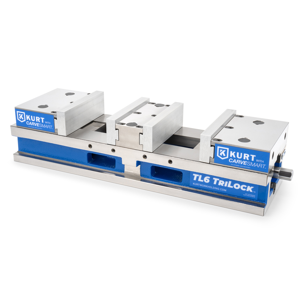 Kurt TL6CS | TriLock Vise - CARVESMART Jaws
