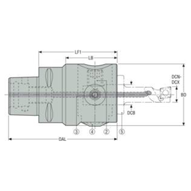 Seco Tools 10215571 | 54.00mm Diameter x 75.00mm OAL Digital Fine Boring Head