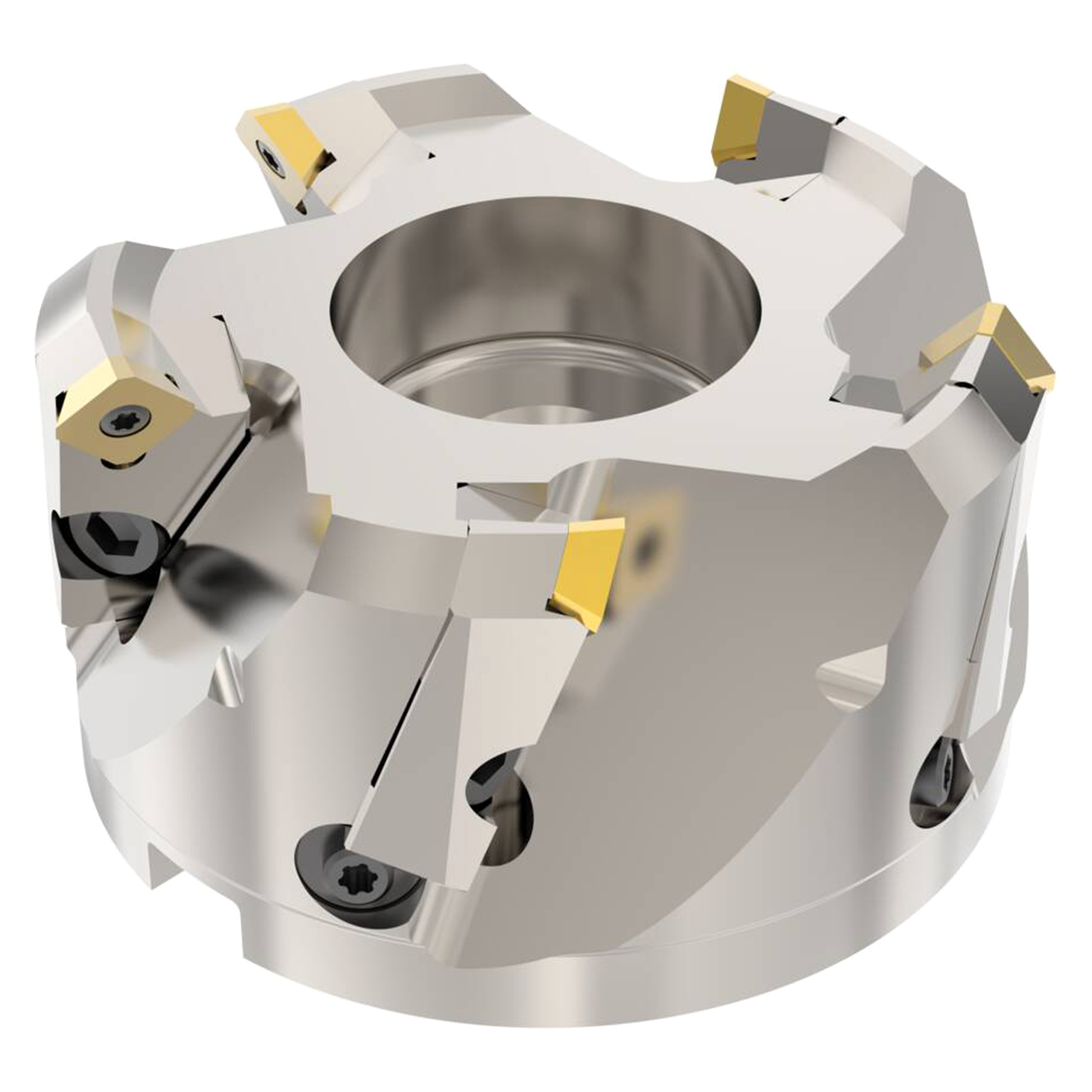 Seco Tools 02510182 | R220.53-0125-09-8C 125.00mm Diameter x 63.00mm Functional Length x 45 Degree Cutting Edge Angle Indexable Chamfer & Angle Face Mill