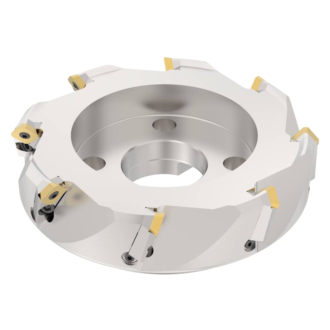 Seco Tools 02510204 | R220.53-8200-15-12C 200.00mm Diameter x 63.00mm Functional Length x 45 Degree Cutting Edge Angle Indexable Chamfer & Angle Face Mill