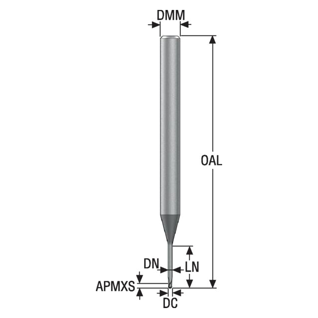 Seco Tools 03171257 | JMB542030G6B.0Z2 3.00mm Diameter x 4.00mm Shank x 1.50mm Corner Radius x 90.00mm OAL x 30 Degree Helix Angle 2 Flute SIRON Coated Carbide Ball End Mill
