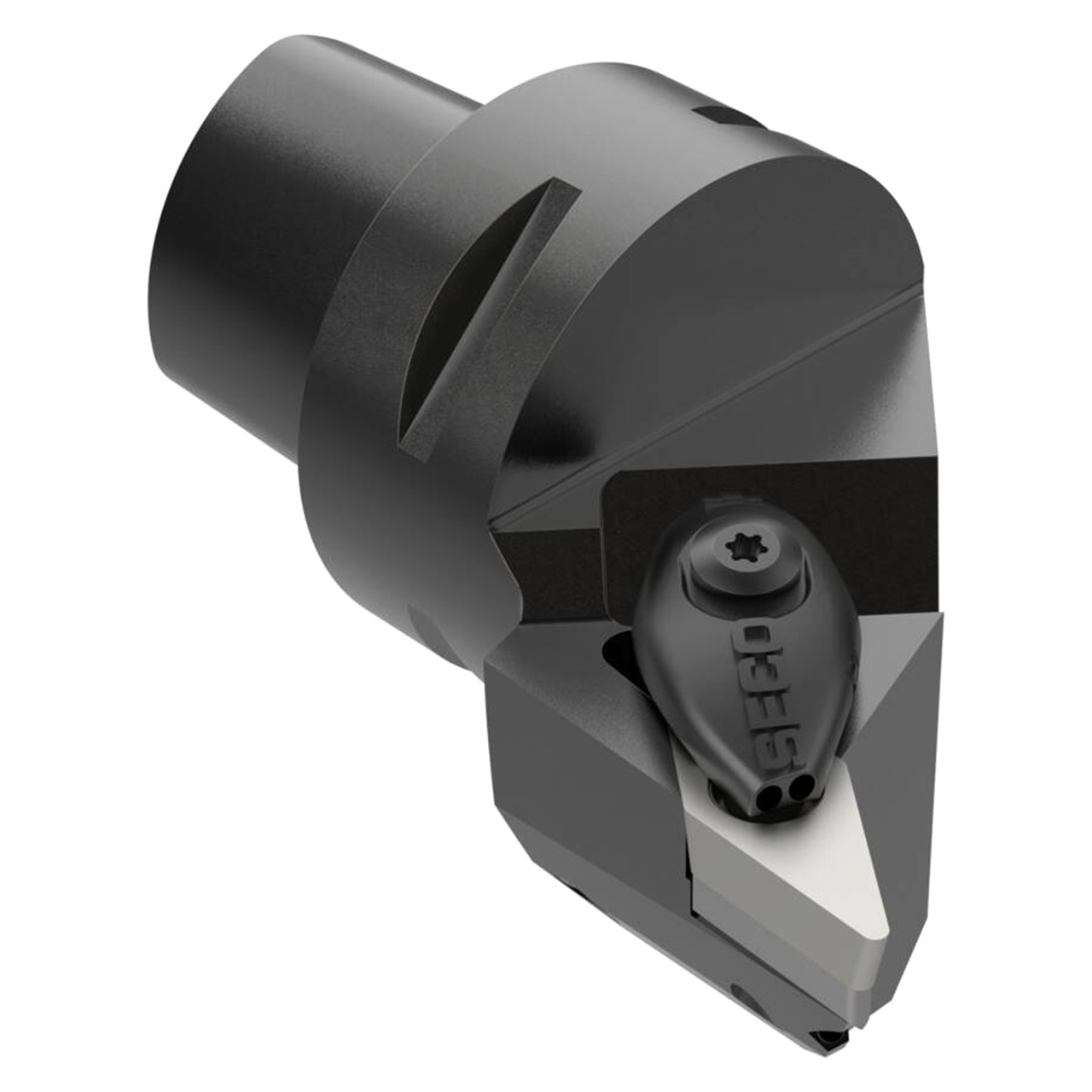 Seco Tools 10070176 | C4-DVJBL-27055-16JETI2 55.00mm Functional Length x 27.00mm Functional Width x 93 Degree Cutting Edge Angle Left Hand Modular Turning Head