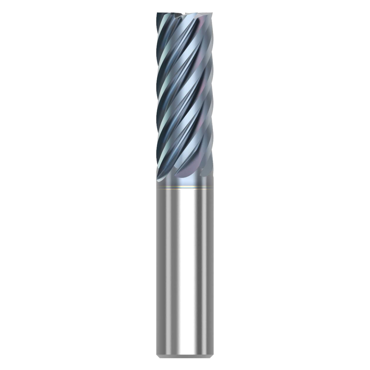 Seco Niagara Cutter 10008111 | S738.500D5S.0Z7 HTA 0.500" Diameter x 0.500" Shank x 4.000" OAL x 38 Degree Helix Angle 7 Flute HTA Coated Carbide Square End Mill