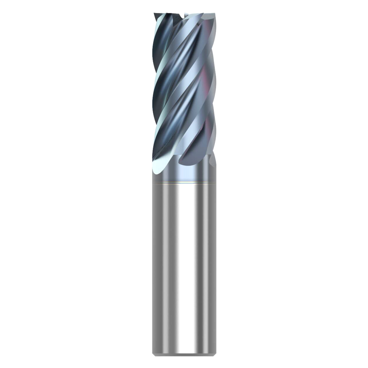 Seco Tools 10008609 | STS540.375D2S.0Z5 HTA 0.375" Diameter x 0.375" Shank x 2.500" OAL x 40 Degree Helix Angle 5 Flute HTA Coated Carbide Square End Mill