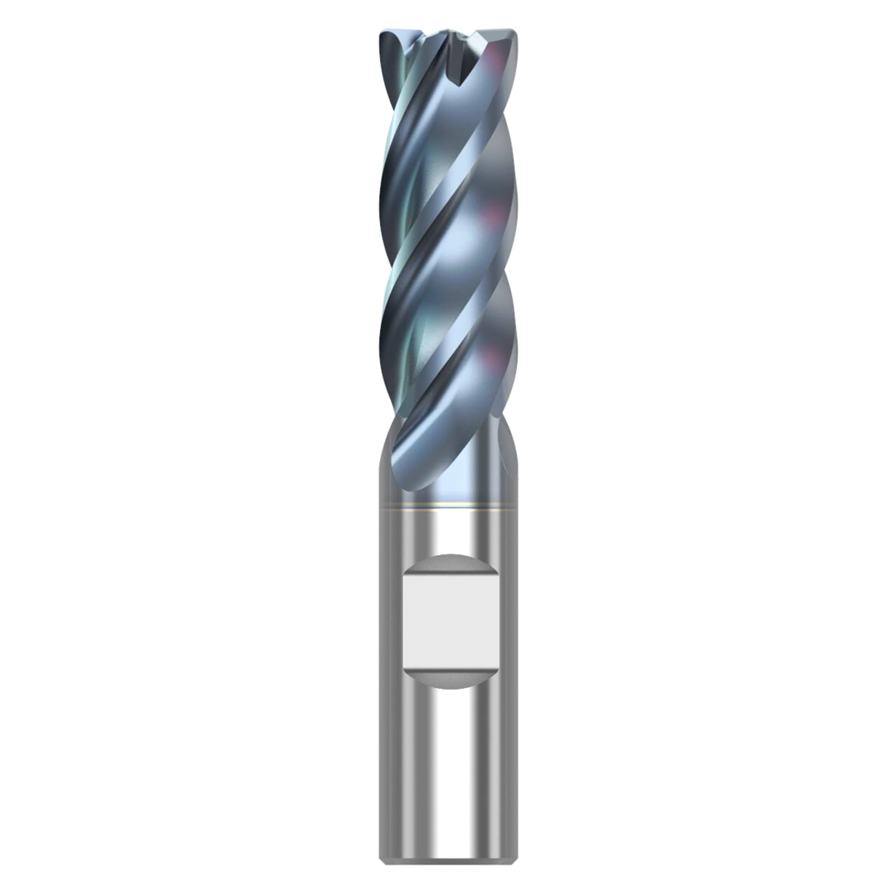 Seco Tools 10008542 | STR430.2.375D1R020.3Z4 HTA 0.375" Diameter x 0.375" Shank x 2.000" OAL x 30 Degree Helix Angle 4 Flute HTA Coated Carbide Corner Radius End Mill