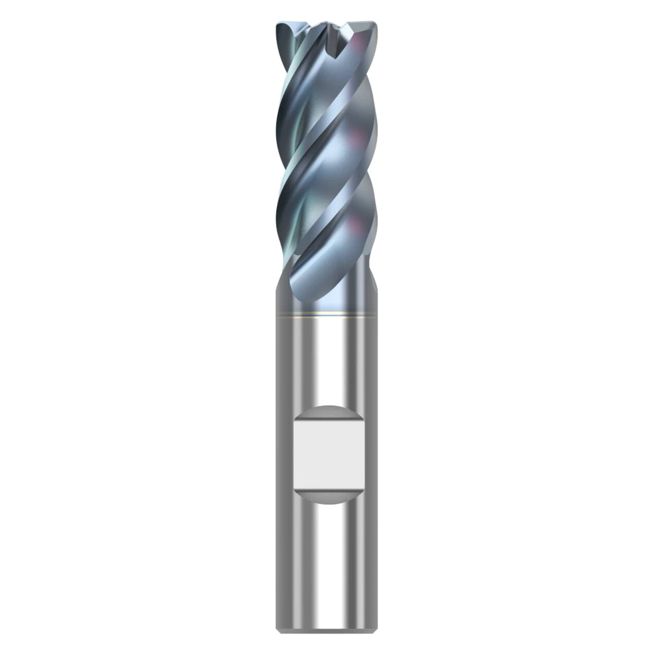 Seco Tools 10008570 | STR440.2.375D2R020.3Z4 HTA 0.375" Diameter x 0.375" Shank x 2.500" OAL x 40 Degree Helix Angle 4 Flute HTA Coated Carbide Corner Radius End Mill