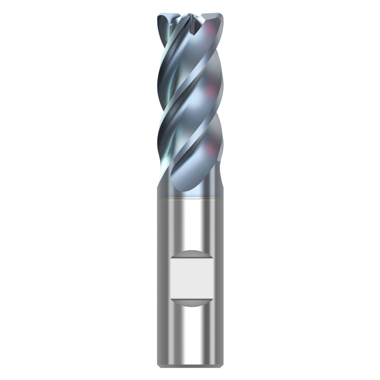 Seco Tools 10008586 | STR440.2.750D2R060.3Z4 HTA 0.750" Diameter x 0.750" Shank x 4.000" OAL x 40 Degree Helix Angle 4 Flute HTA Coated Carbide Corner Radius End Mill