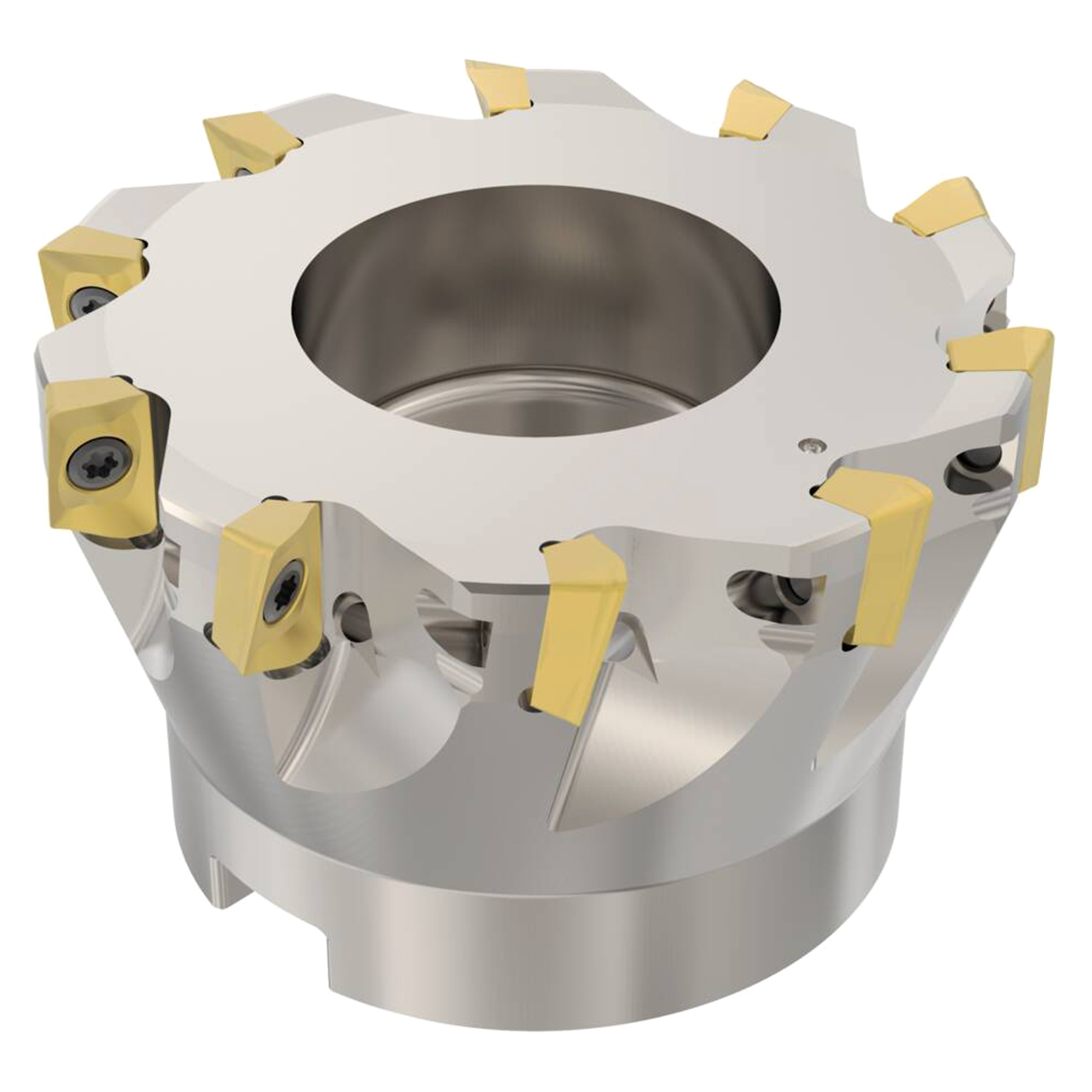 Seco Tools 02677581 | R220.69-0080-12-10AN 80.00mm Diameter x 11.00mm Depth of Cut x 50.00mm Functional Length -4.1 Degree Rake Radial Angle Indexable Square-Shoulder Face Mill