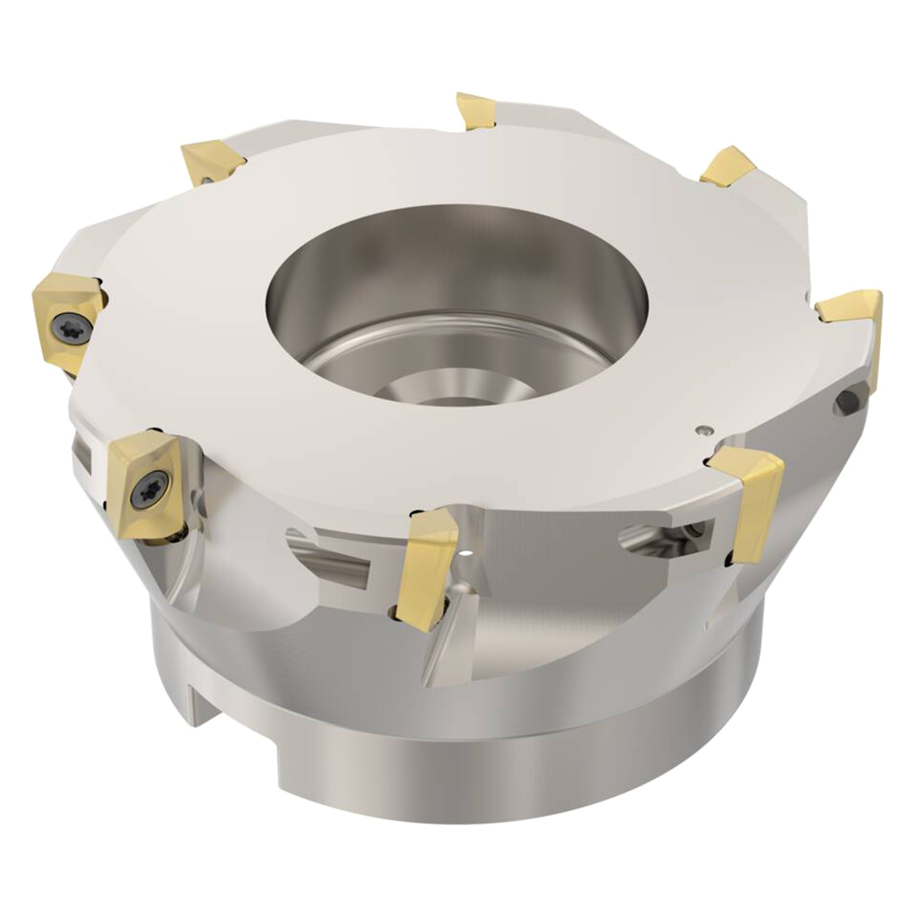 Seco Tools 02677610 | R220.69-0100-12-8AN 100.00mm Diameter x 11.00mm Depth of Cut x 50.00mm Functional Length -4.1 Degree Rake Radial Angle Indexable Square-Shoulder Face Mill