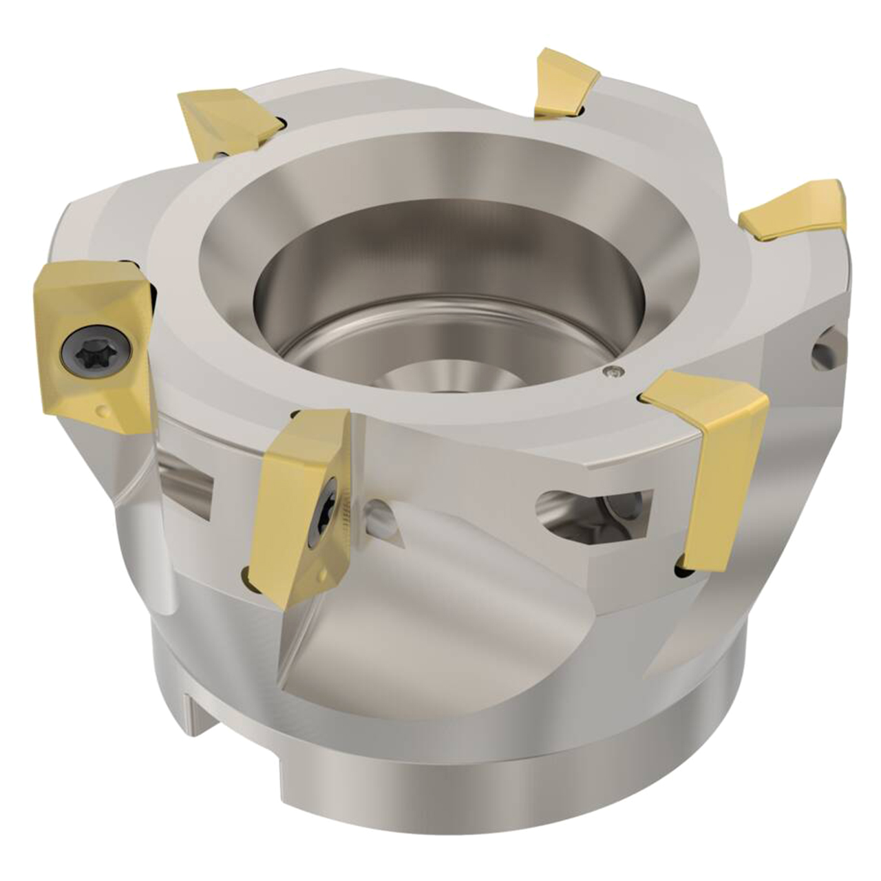 Seco Tools 02691827 | R220.69-0080-18-6AN 80.00mm Diameter x 17.00mm Depth of Cut x 50.00mm Functional Length -5.4 Degree Rake Radial Angle Indexable Square-Shoulder Face Mill