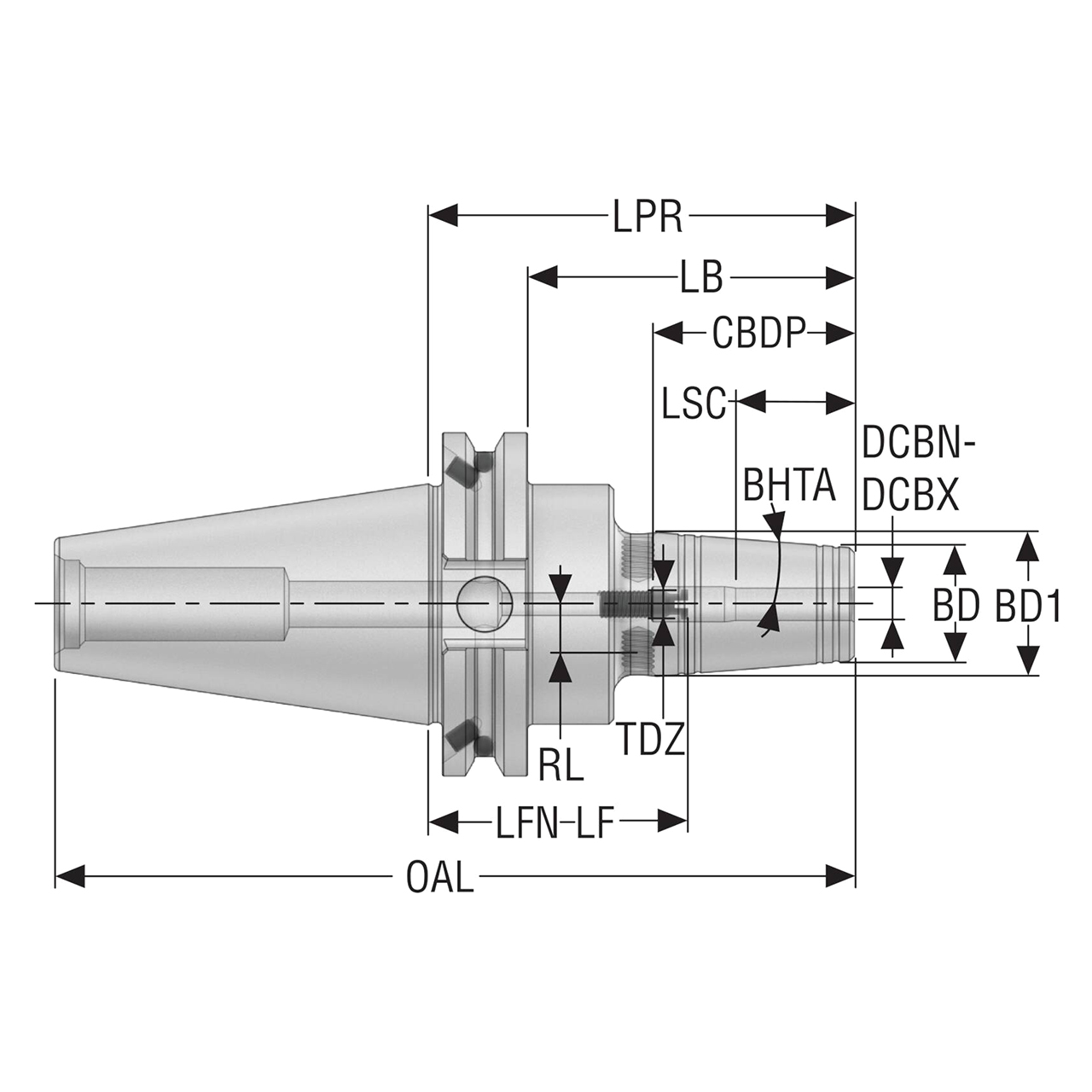 Seco Tools 02753306 | E2504560325400 44.00mm Body Diameter x 82.50mm Body length Shrink-Fit Tool Holder