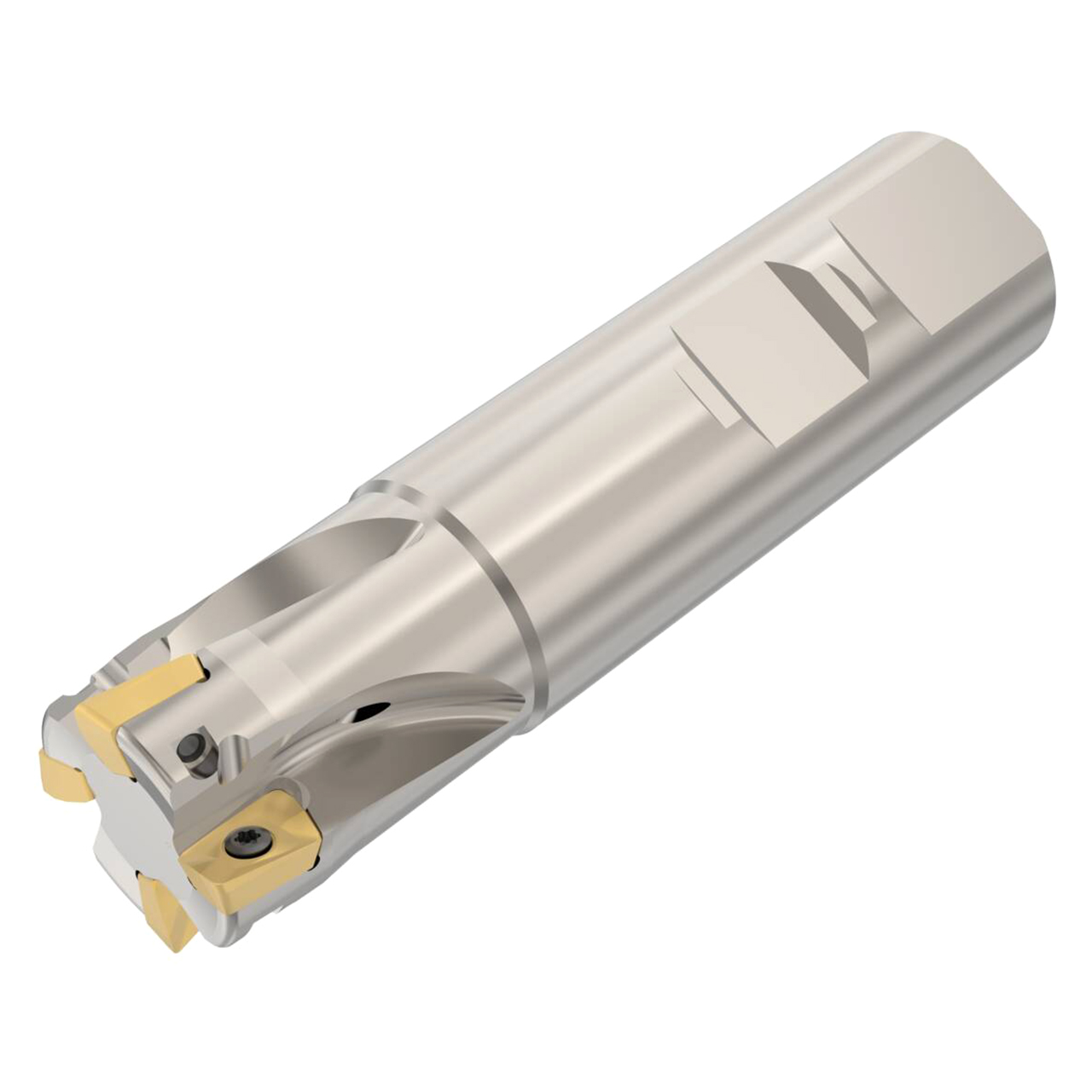 Seco Tools 02769227 | R217.69-2525.3-10-4A 25.00mm Diameter x 25.00mm Shank x 101.00mm OAL Indexable Square-Shoulder End Mill