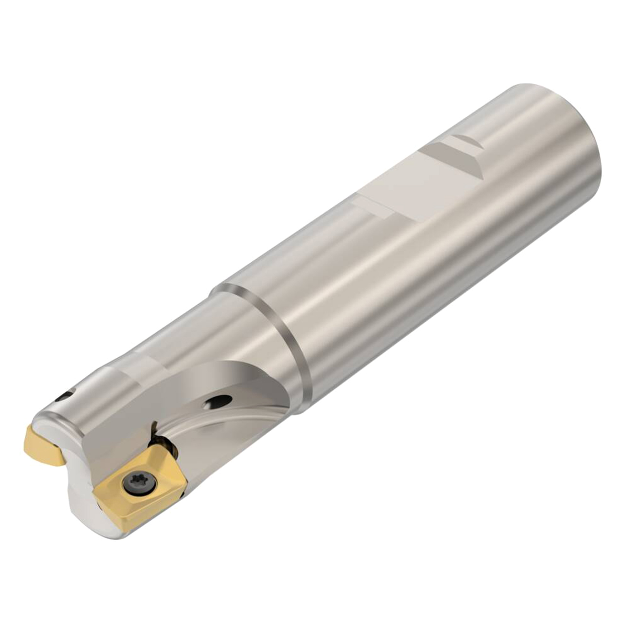 Seco Tools 02772637 | R217.69-00.75-3-10-2A 19.05mm Diameter x 19.05mm Shank x 86.10mm OAL Indexable Square-Shoulder End Mill