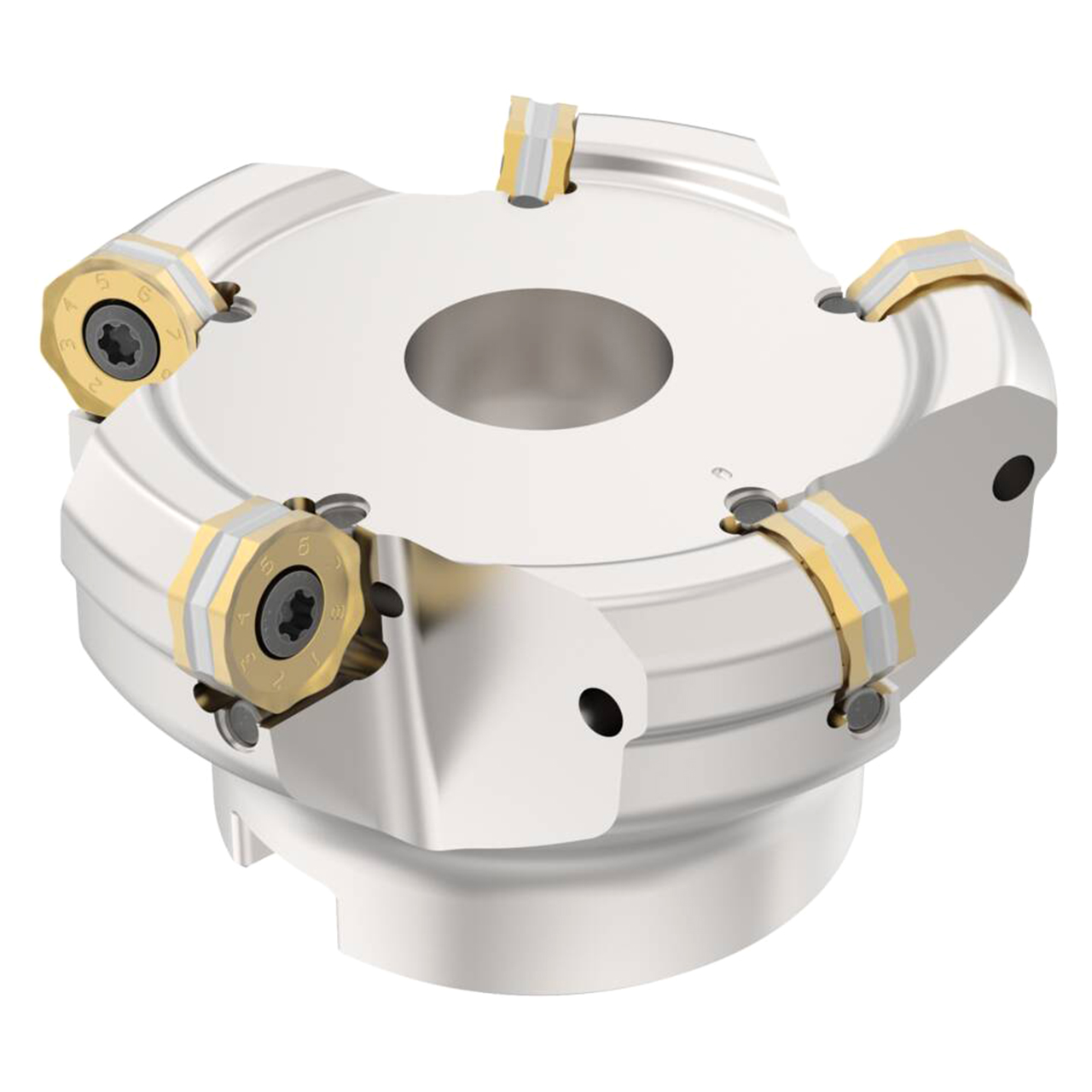 Seco Tools 02810093 | R220.48-01.50-05-04SA 40.00mm Diameter x 3.00mm Depth of Cut x 40.00mm Functional Length -8 Degree Rake Radial Angle Indexable Face Mill Cutter