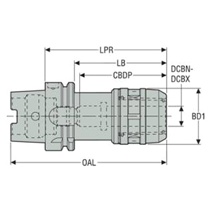Seco Tools 02907826 | HSK125A-UMC4.92-2000 105.00mm Body Diameter x 96.20mm Body length Milling Chuck