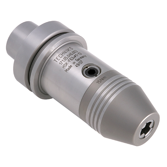 Techniks 93.05.046.003 | HSK63A Taper x 1/2" Maximum Capacity x 48.01mm Diameter x 123.50mm Projection Length Drill Chuck