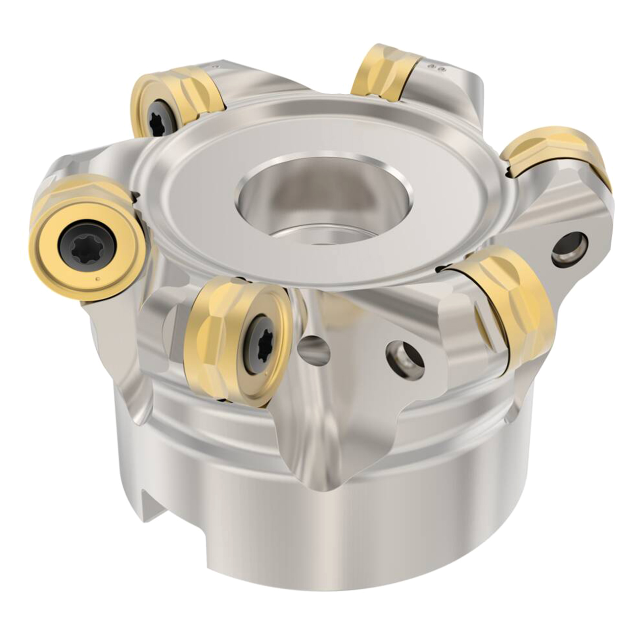 Seco Tools 03092084 | R220.28-0063-06.6A 51.00mm Diameter x 6.00mm Depth of Cut x 40.00mm Functional Length -10 Degree Rake Radial Angle Double Sided Copy Mill Round Insert