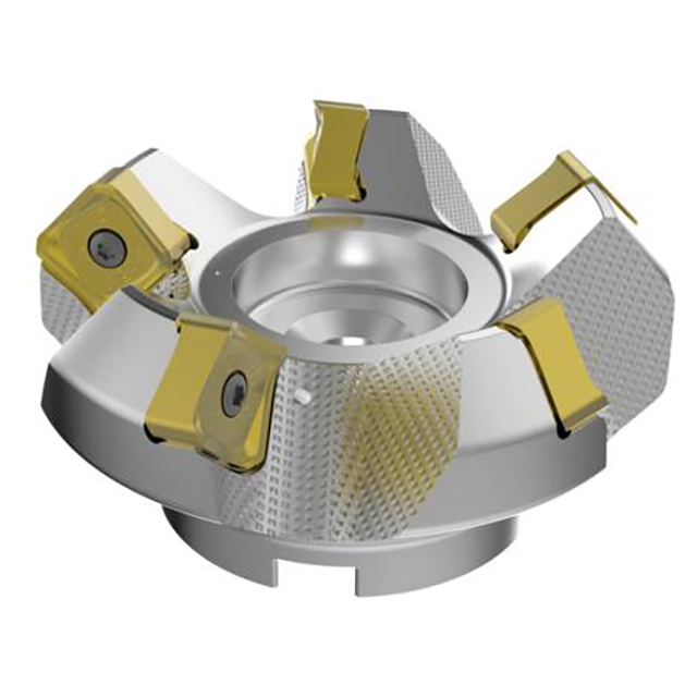 Seco Tools 03156811 | R220.54-0100-22-5A 100.00mm Diameter x 9.00mm Depth of Cut x 63.00mm Functional Length -7 Degree Rake Radial Angle Double QuattroMill Face Mill