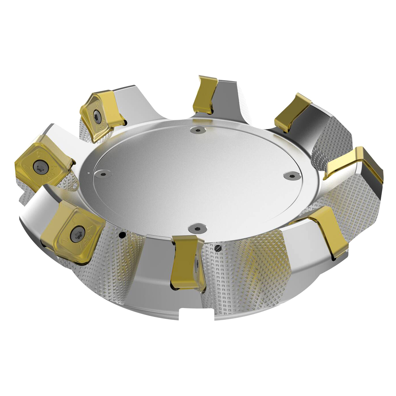 Seco Tools 03156813 | R220.54-8160-22-8A 160.00mm Diameter x 9.00mm Depth of Cut x 63.00mm Functional Length -7 Degree Rake Radial Angle Double QuattroMill Face Mill