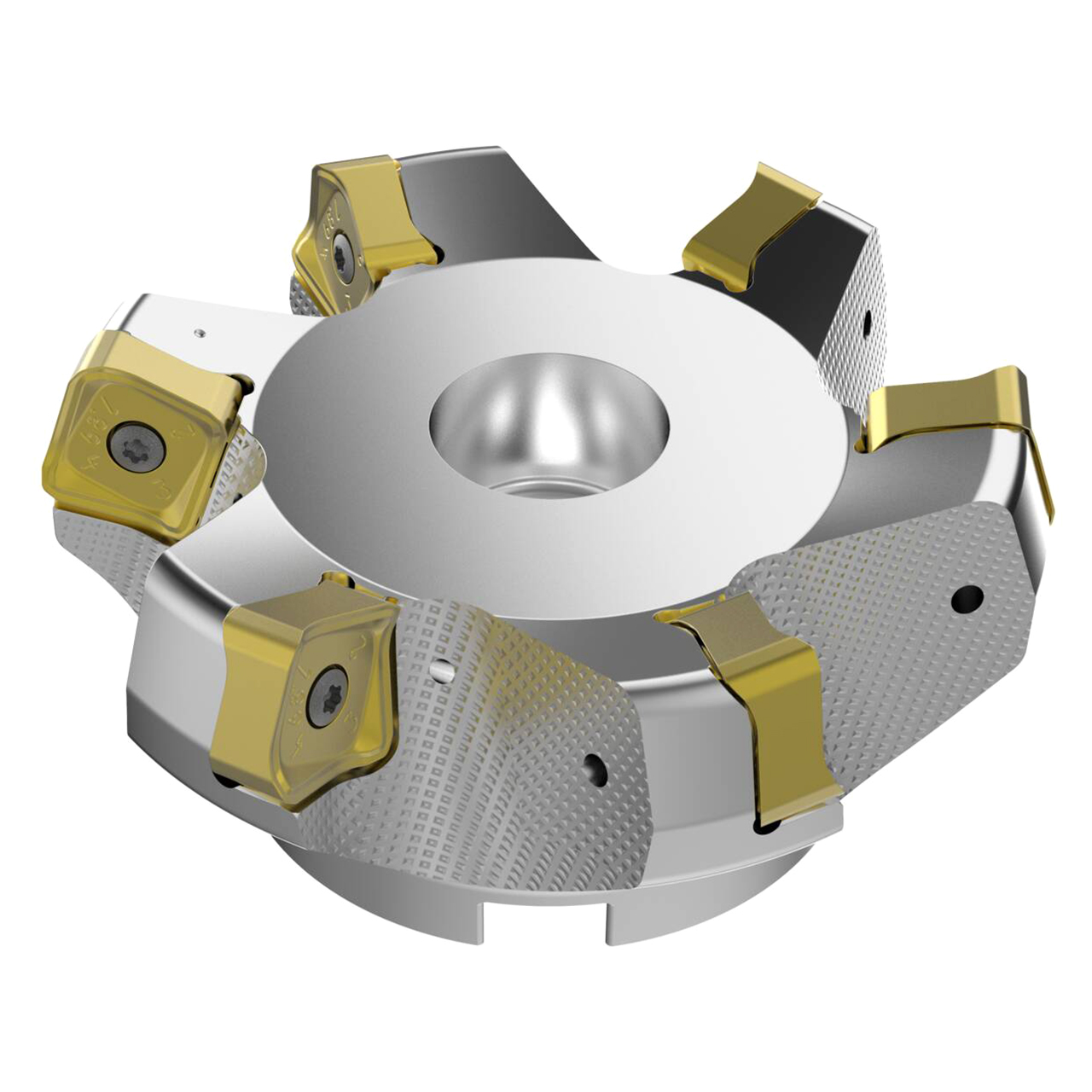 Seco Tools 03157452 | R220.56-05.00-22-6A 125.00mm Diameter x 11.00mm Depth of Cut x 63.00mm Functional Length -7 Degree Rake Radial Angle Double QuattroMill Face Mill