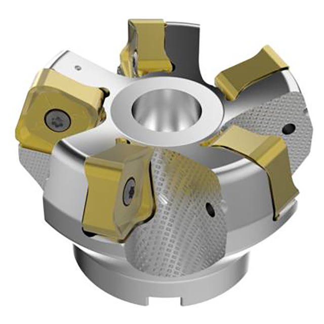 Seco Tools 03157454 | R220.56-03.00-22-5A 80.00mm Diameter x 11.00mm Depth of Cut x 63.00mm Functional Length -7 Degree Rake Radial Angle Double QuattroMill Face Mill